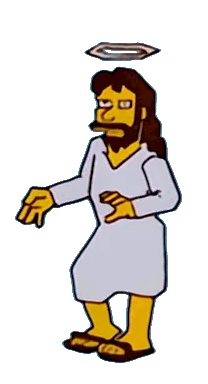Homer dressed as a guru